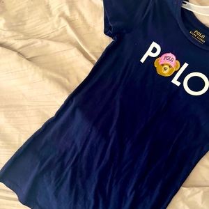Girls Navy blue polo dress size 7